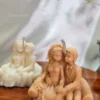 Bride & Groom Sculpture Candle