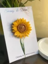 Sunflower With Card
