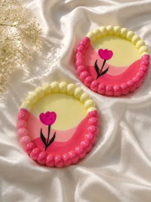Tulip Bloom Resin Coated Tray