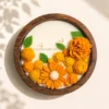 Marigold Bloom | 7" Wooden Bowl
