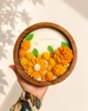 Marigold Bloom | 7" Wooden Bowl