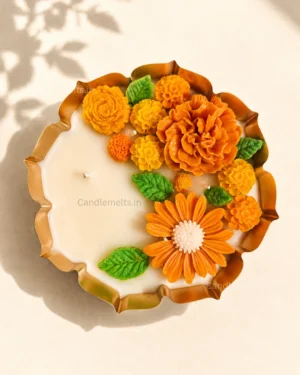 Marigold Garden | 6" Metal Urli