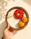 Festive Mithai Bowl | 7" Wooden Bowl