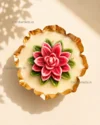 Lotus Floral Candle | 5.5" Metal Urli