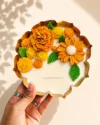 Marigold Garden | 6" Metal Urli