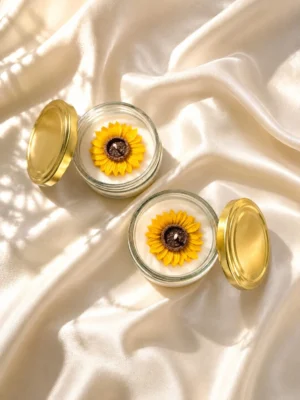 Sunflower Jar Candle